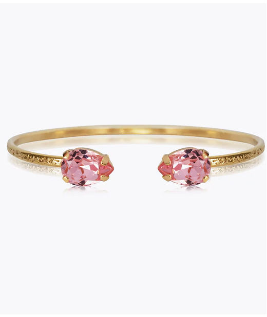 Mässingsarmband Petite Drop Light Rose Gold