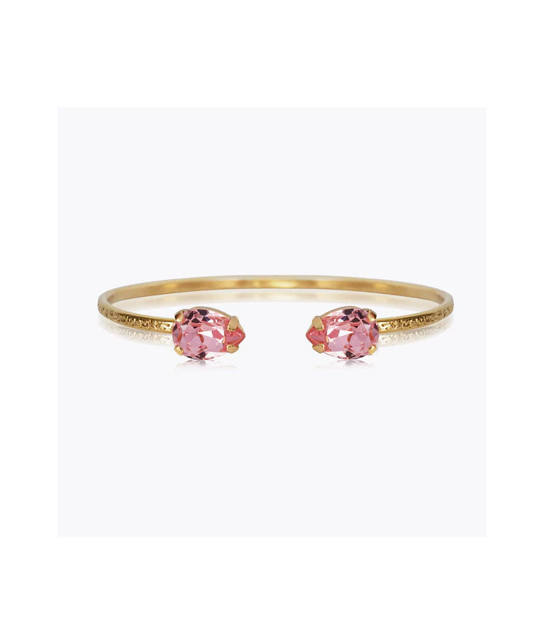 Mässingsarmband Petite Drop Light Rose Gold