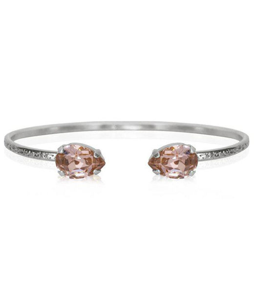 Mässingarmband Petite Drop Vintage Rose rhodium