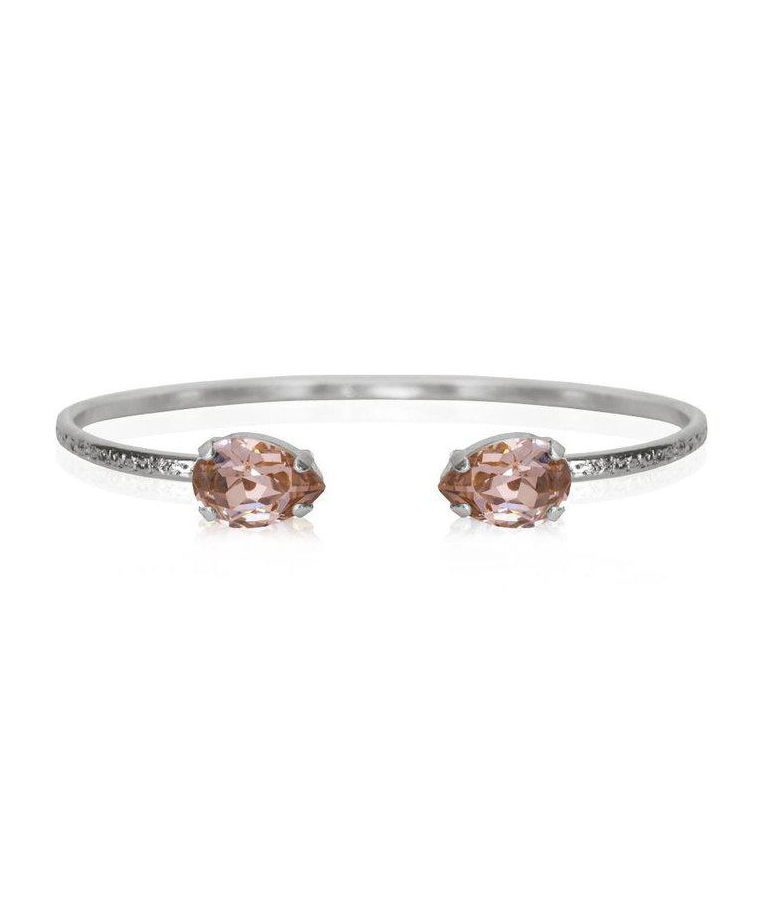 Mässingarmband Petite Drop Vintage Rose rhodium