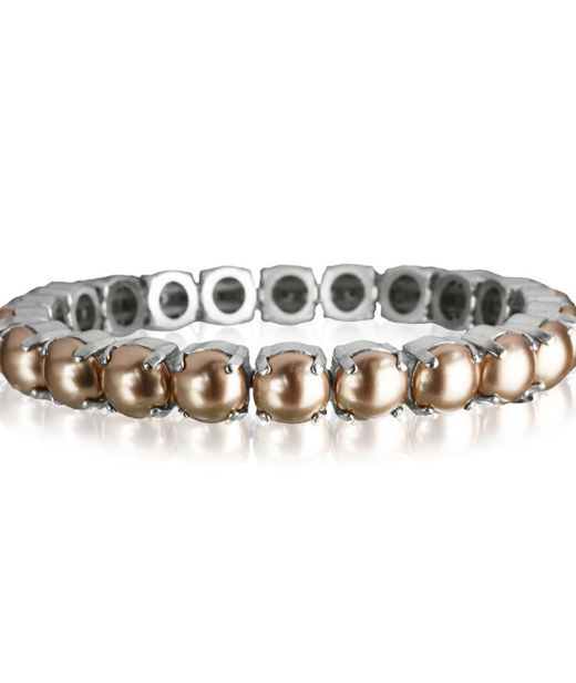 Mässingarmband Gia Bronze rhodium.