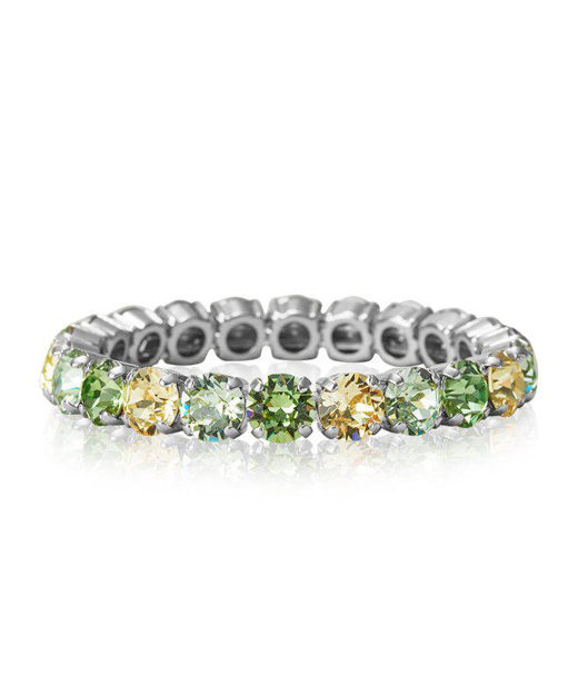 Mässingarmband Gia Stud Lime combo rod