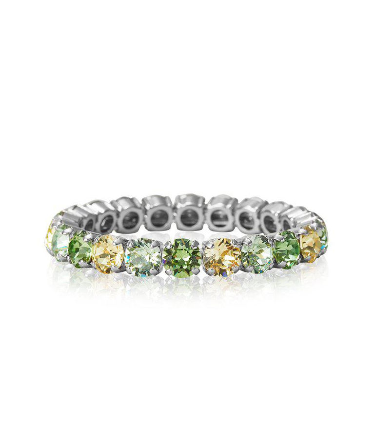 Mässingarmband Gia Stud Lime combo rod