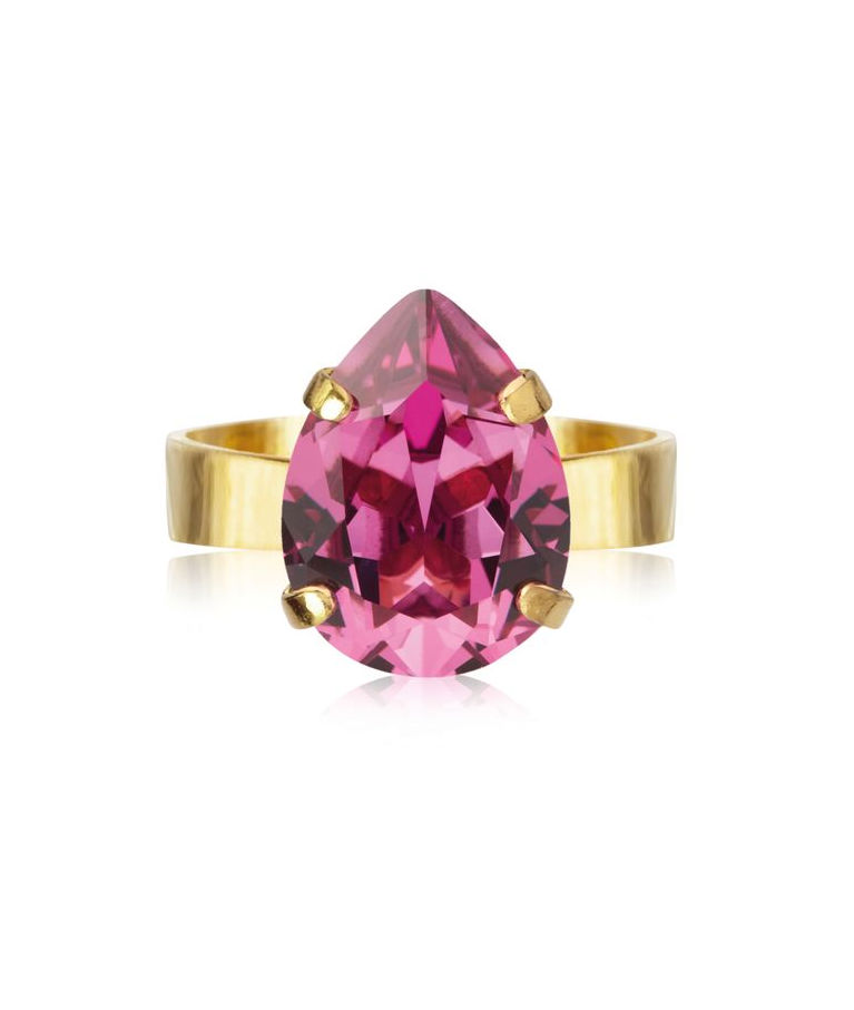 Mässingring Mini Drop Dark Rose gold