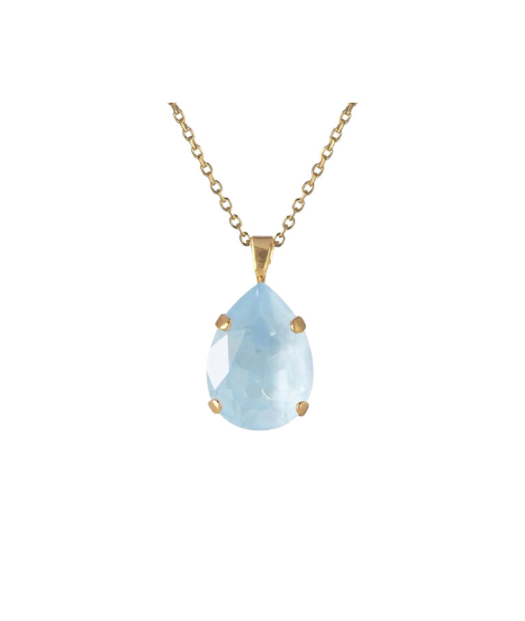 Mässinghalsband Mini Drop Sky Ignite gold