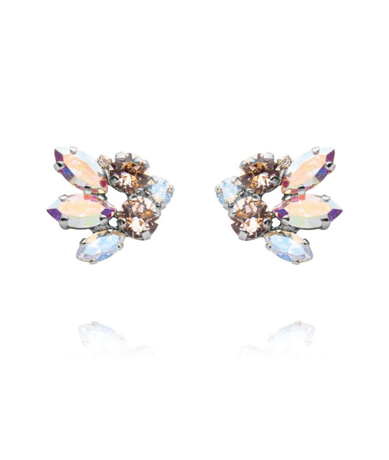 Mässingörhänge Cora Aurore Boreale rhodium