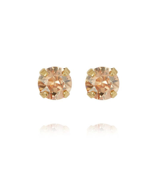 Mässingörhänge Mini Stud Golden Shadow Gold