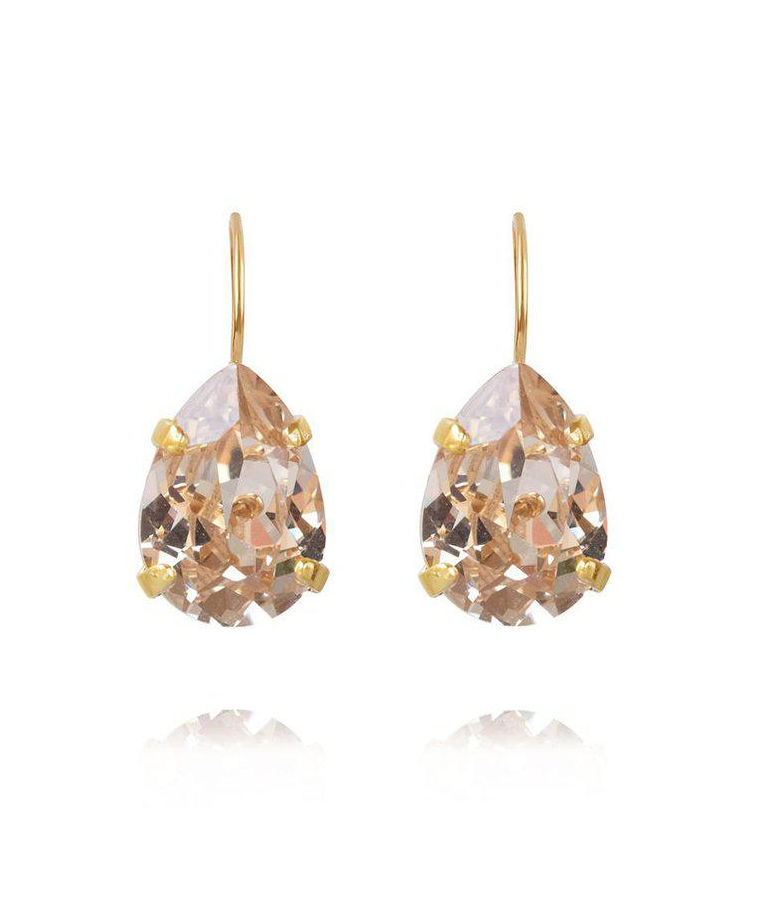 Mässingörhänge Mini Drop Clasp Silk gold