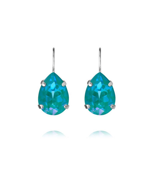 Mässingsörhängen Mini drop Clasp Laguna Delite rhodium