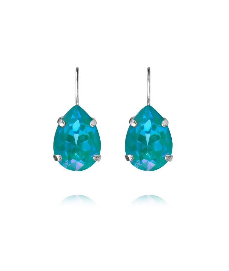 Mässingsörhängen Mini drop Clasp Laguna Delite rhodium