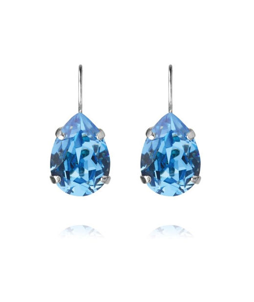 Mässingörhänge Mini Drop Clasp Recreated Iceblue