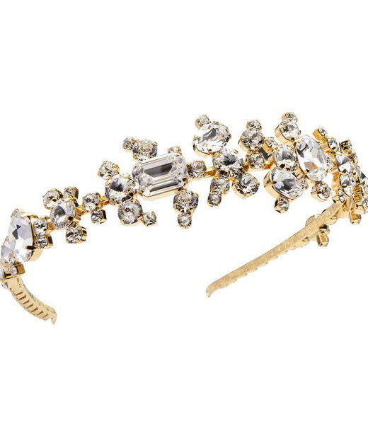Mässingtiara When I Look At You Crystal Bridal gold