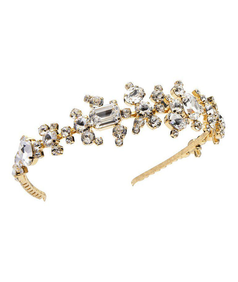 Mässingtiara When I Look At You Crystal Bridal gold