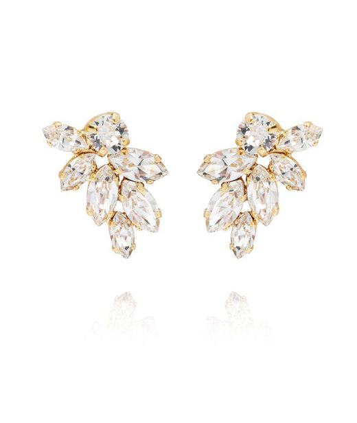 Mässingörhänge Fairytale Crystal Bridal gold