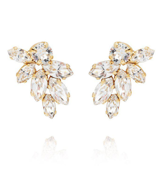 Mässingörhänge Fairytale Crystal Bridal gold