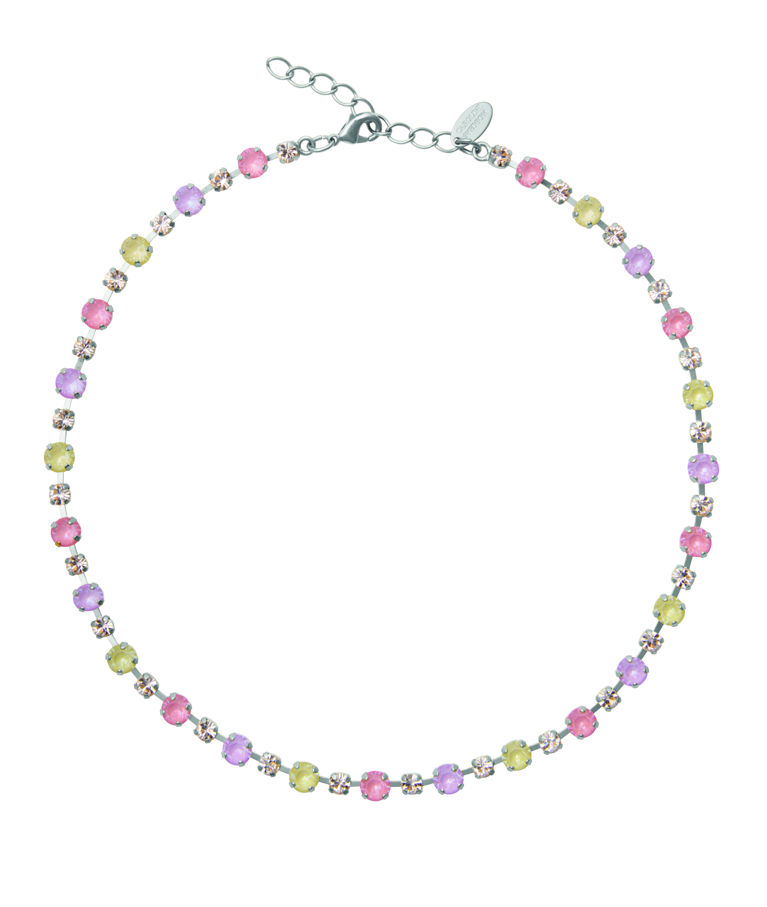 Mässinghalsband Calanthe Dreamscape Combo rhodium