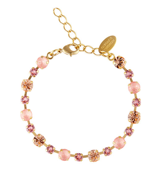 Mässingarmband Calanthe Flamingo Combo Gold