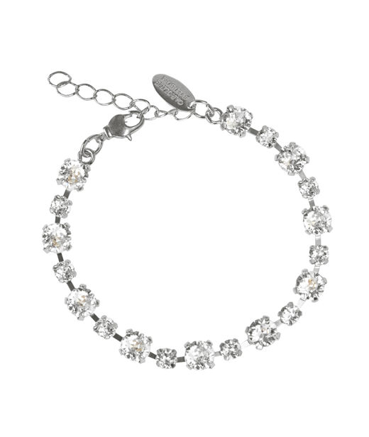 Mässingarmband Calanthe Crystal rhodium