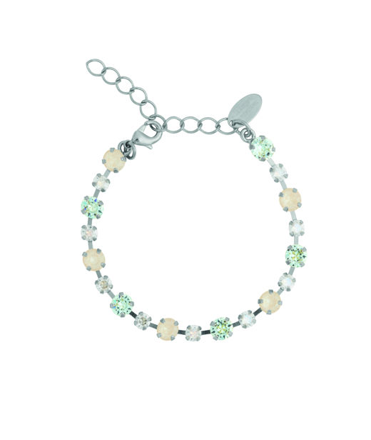 Mässingsarmband CALANTHE AZORE COMBO Rhodium