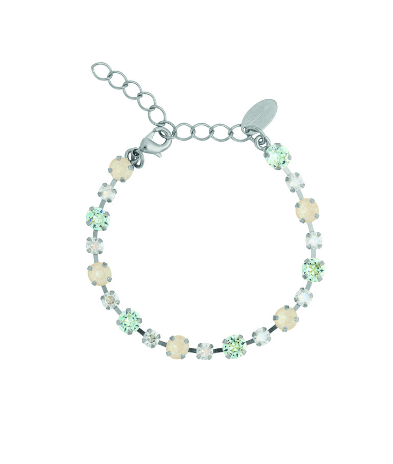 Mässingsarmband CALANTHE AZORE COMBO Rhodium
