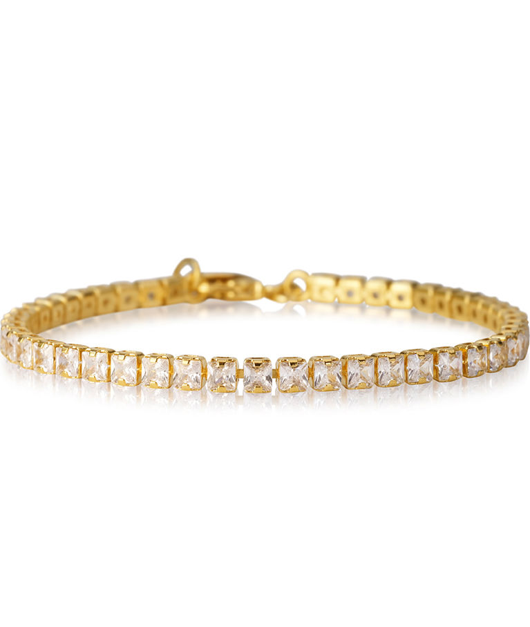 Mässingarmband Zara Crystal gold