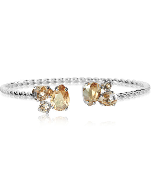 Mässingarmband Alisia Golden Combo rhodium