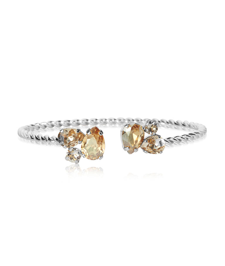 Mässingarmband Alisia Golden Combo rhodium