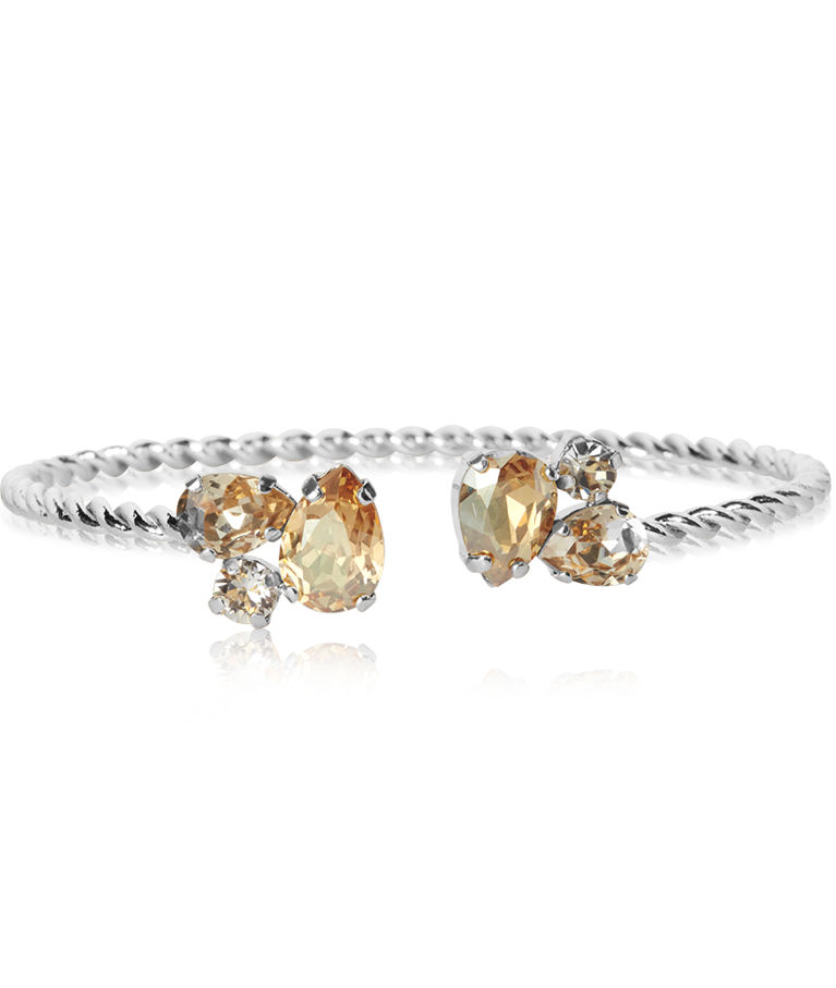Mässingarmband Alisia Golden Combo rhodium