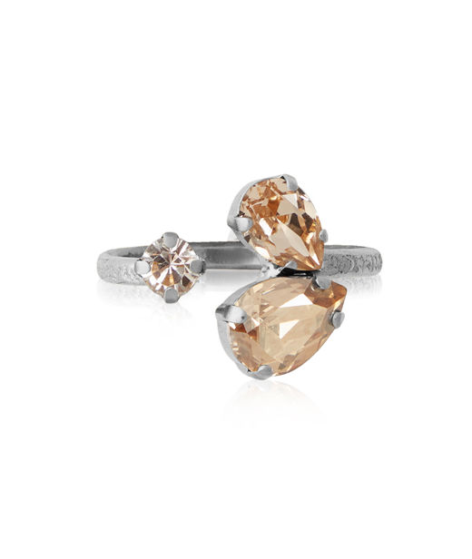 Mässingring Alisia Golden Combo rhodium