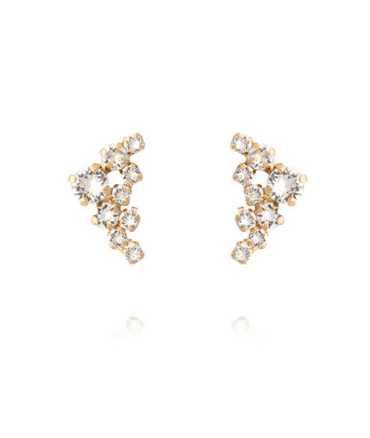 Mässingsörhänge Stardust Crystal gold