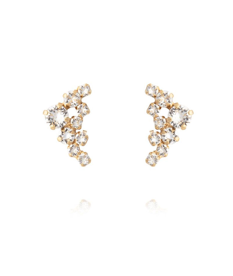 Mässingsörhänge Stardust Crystal gold