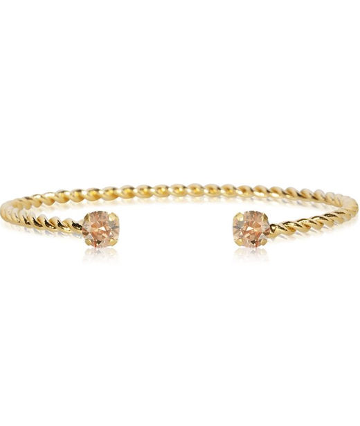 Mässingarmband Mini Twisted Golden Shadow Gold