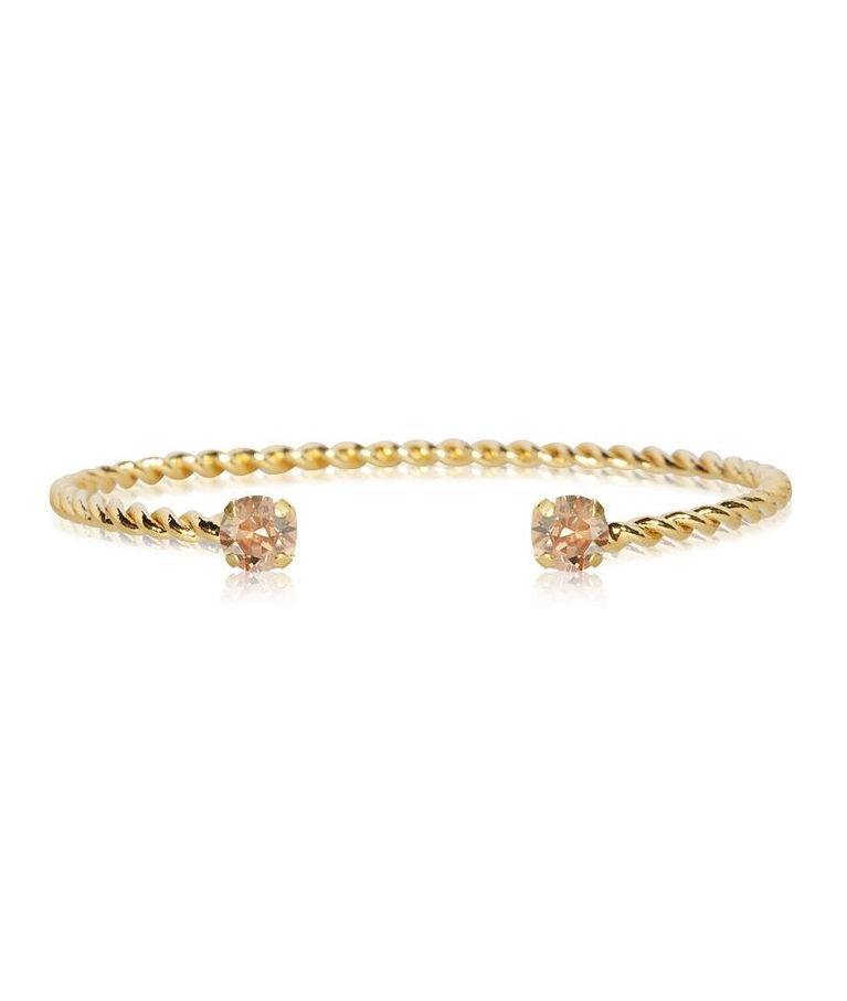 Mässingarmband Mini Twisted Golden Shadow Gold
