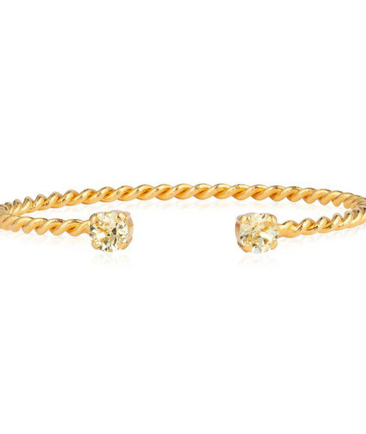 Mässingarmband Mini Twisted Jonquil gold