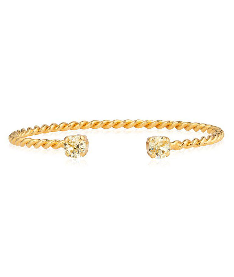 Mässingarmband Mini Twisted Jonquil gold