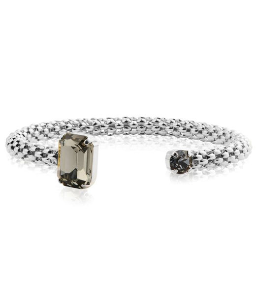 Mässingarmband Daria Black Diamond rhodium