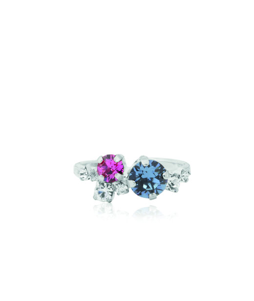 Mässingring Stardust Rose Dawn Combo rhodium