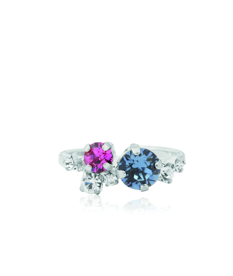 Mässingring Stardust Rose Dawn Combo rhodium