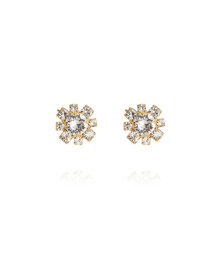 Mässingörhänge My Petite Bridal Crystal gold