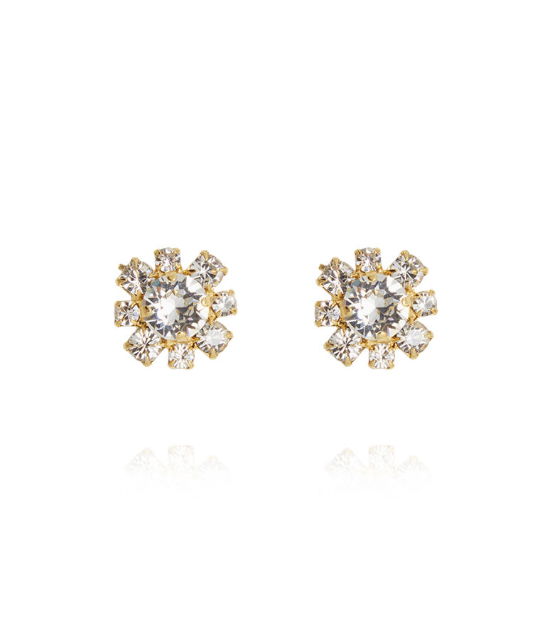 Mässingörhänge My Petite Bridal Crystal gold