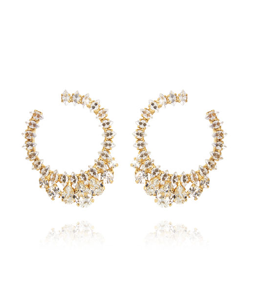 Mässingörhänge I Choose You Bridal Crystal gold