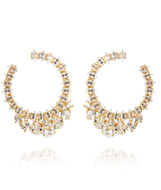 Mässingörhänge I Choose You Bridal Crystal gold