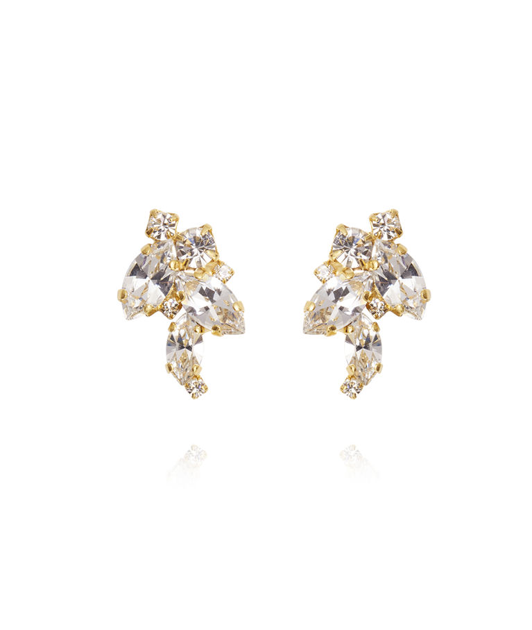 Mässingörhänge True Love Bridal Crystal gold