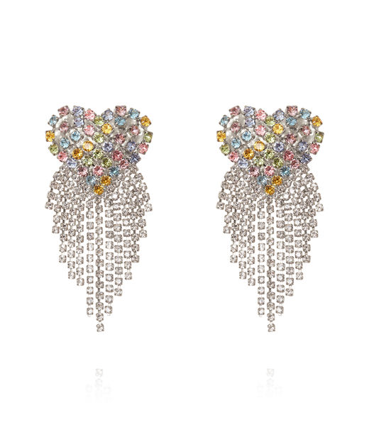 Mässingörhänge Mini Cordelia Pastel Combo rhodium