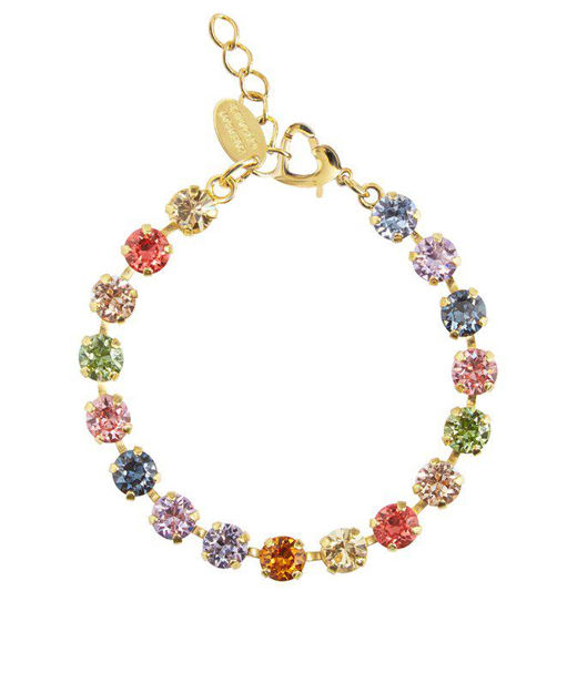 Mässingarmband Childhood Rainbow Combo gold