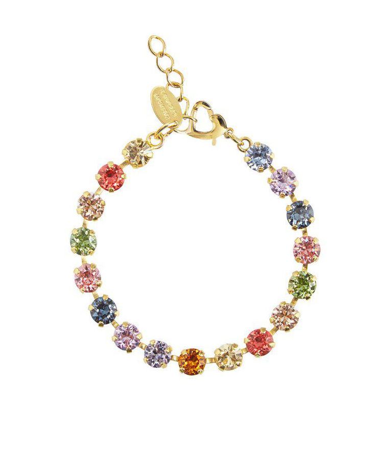 Mässingarmband Childhood Rainbow Combo gold