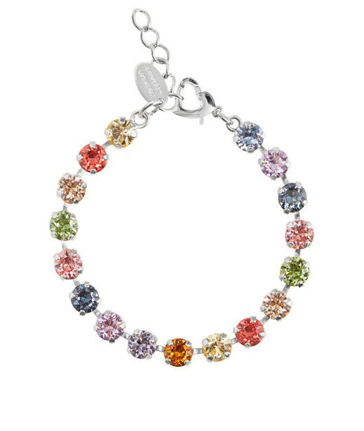 Mässingarmband Childhood Rainbow Combo rhodium