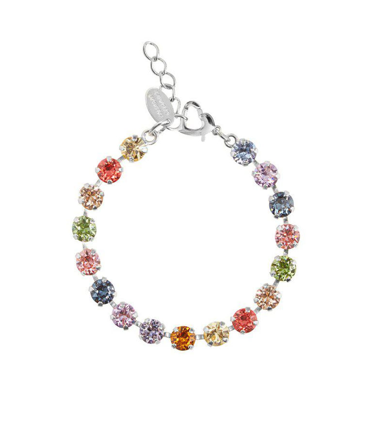 Mässingarmband Childhood Rainbow Combo rhodium