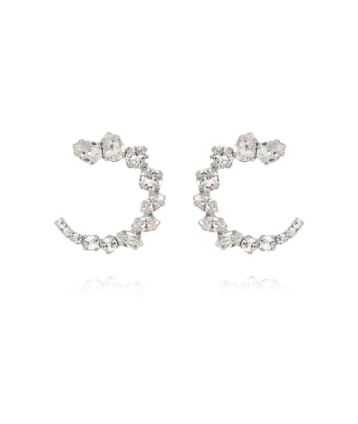 Mässingörhänge Mini Angie Crystal Rhodium