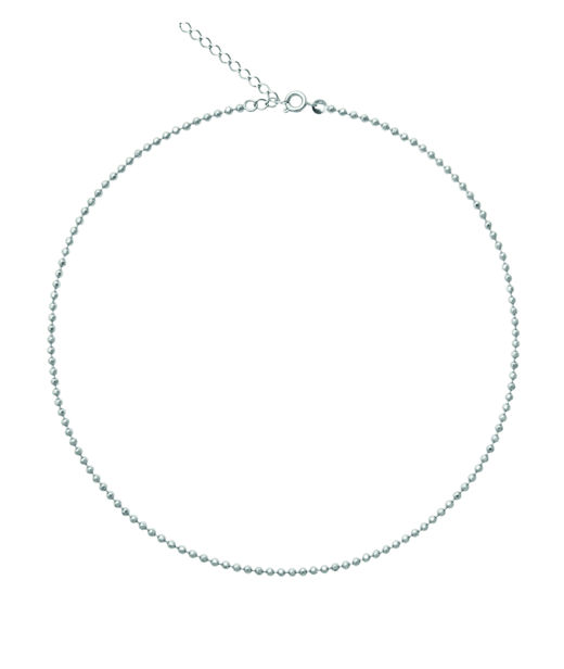 Mässinghalsband Mona rhodium